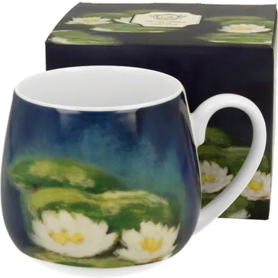 Produktbild von DUO ART GALLERY Fassbecher 430 ml NENUFARS New Bone China Porzellan