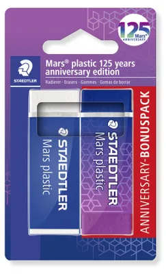 Obrázek produktu pro STAEDTLER® 52650MABK2 Gumy Mars z plastu BK, 125 ks Mars