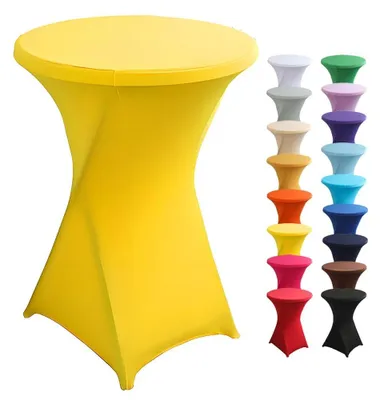 Immagine prodotto di Tovaglia in Spandex lavabile, ideale per feste, dimensioni 60 x 110 cm, colore giallo