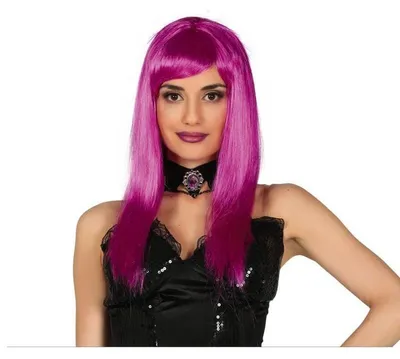 Obrázek produktu pro Trendy lila neonová paruka pastelový styl fialová