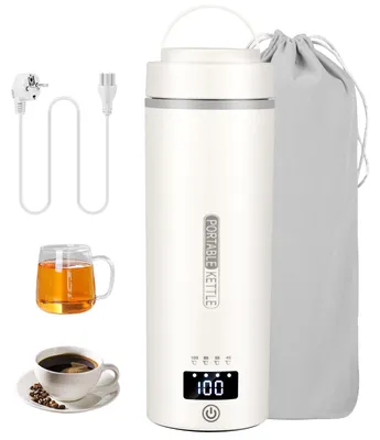 Mini-Wasserkocher 500 ml, Edelstahl 316, 4 Temperaturen, Warmhaltefunktion