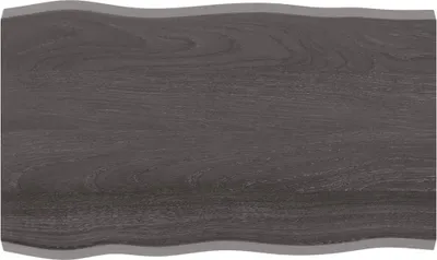 Produktbild von Tischplatte 100x60x(2-4) cm Massivholz Behandelt Baumkante