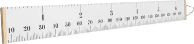 Image de Tableau de croissance des enfants Tableau de croissance précis de la taille des bébés Règle de mesure amovible en toile à accrocher au mur pour la maison Classic White