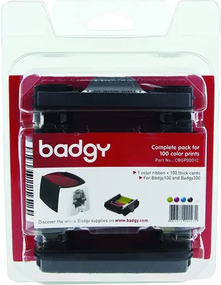 Obrázok produktu pre Evolis CBGP0001C, Tepelný prenos, 100 strany, Badgy100 / Badgy200