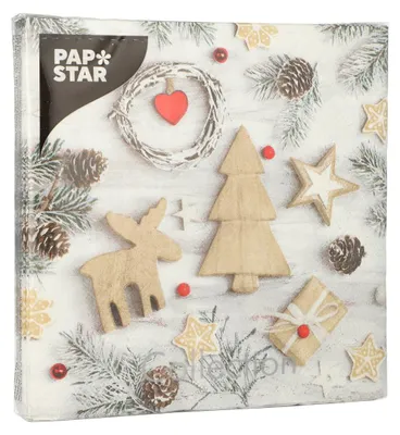 Zdjęcie produktu dla Papstar serwetki Winter Potpourri 3-warstwowe 33x33cm 20 szt