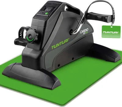 Produktbild von Tunturi Cardio Fit M30 Mini Bike Heimtrainer / Pedaltrainer / Arm- und Beintrainer / Minifahrrad / Bewegungstrainer für Senioren mit LCD-Bildschirmanzeige - Schwarz