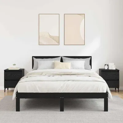Immagine prodotto di Maison Exclusive - Comodini, set di 2 pezzi, effetto legno di quercia nero, 40 x 35 x 50 cm