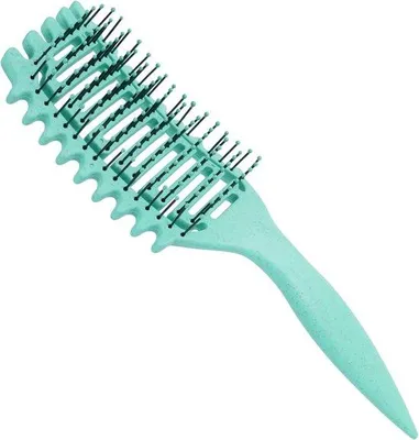 Productafbeelding van Krullenborstel voor Professionele Haarstyling - Ergonomische Ontwarrende Borstel voor Nat en Droog Haar