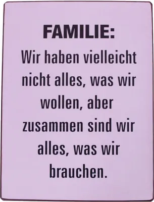 Produktbild von LaFinesse - Familie:... Metallschild
