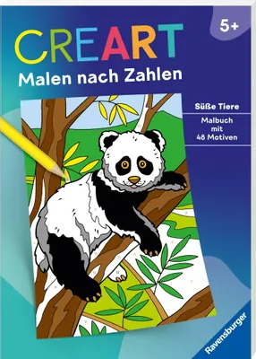 Immagine prodotto di CreArt, Dipingi per numeri dai 5 anni in su: Dolci animali