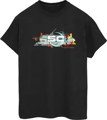 Produktbild von Disney - "Lightyear Star Command Graphic Title" T-Shirt für Damen BI50322 (XL) (Schwarz)