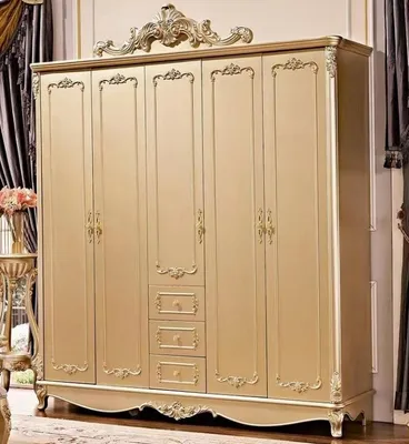 Image de Armoire Penderie Armoire haute Armoire en bois massif
