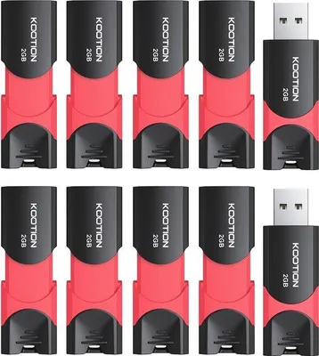 Productafbeelding van Famanu USB 2.0-stick, 2 GB - Set van 10 stuks met LED-indicator