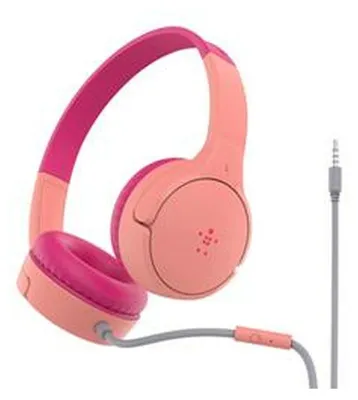 Productafbeelding van Belkin Soundform Mini On-Ear hoofdtelefoon. Kinderhoofdtelefoon. Met kabel. Model: AUD004btPK