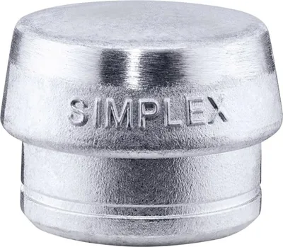 Produktbild von Halder Schonhammerkopf Durchmesser 80mm für Simplex lose Weichmetall hart silber - 3209080