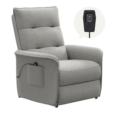 Produktbild von FLEXISPOT Elektrisch Relaxsessel Verstellbarer TV Sessel Fernsehsessel mit liegefunktion 105° -155° verstellbare Rückenlehne Relax Sessel (Lichtgrau)