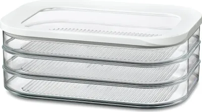 Zdjęcie produktu dla MEPAL Vorratsdose Modula Aufschnitt 3x 550 ml 22,4x16x8,6cm 1 Stck. 106938030600