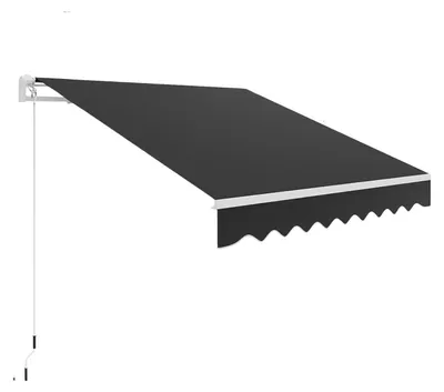 Produktbild von Klappmarkise, UV40+ beständig, wasserdichtes Gewebe, schwarz