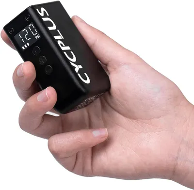 Productafbeelding van Elektrische minipomp fiets - 120 gram - Aluminium - Zwart - Automatische uitschakeling