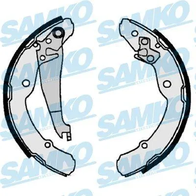 Produktbild von SAMKO Bremsbackensatz Trommelbremse Hinten für VW Golf VII Schrägheck (5G1, BQ1, BE1, BE2) 230mm 87300