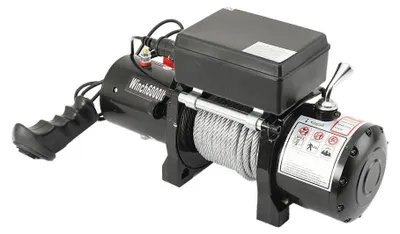 Immagine prodotto di Avvolgitori elettrici per cavi – 12V, per veicoli ATV/UTV – Motore da 1,6 kW – Capacità di traino di 2720 kg – Telecomando wireless – Guida per cavo a forma di "V"