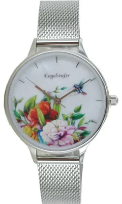 Produktbild von Engelsrufer Damen Uhr Armbanduhr Edelstahl ERWA-FLOWER1-MS-MS Meshband