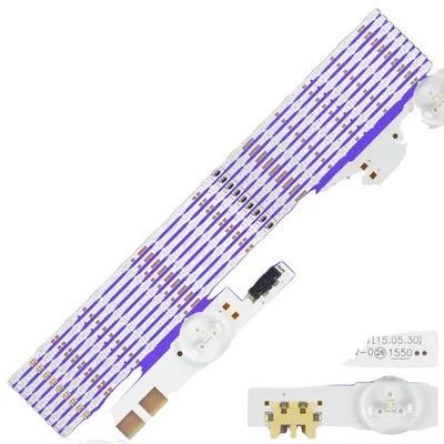 Image de Bande de rétroéclairage LED, tension 3V, e CE, compatible avec les modèles UE55JU6850, UN55JS7200, UA55JS7200
