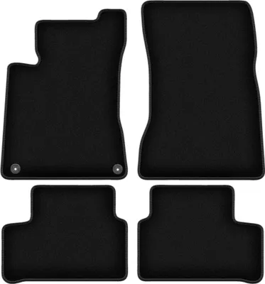 Immagine prodotto di Tappetini in velluto per Mercedes A W177 (2018-, hatchback, berlina) neri, set 4 pz, con fissaggi