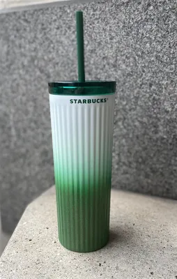 Obrázok produktu pre Starbucks Termo hrnček Cold to Go z nehrdzavejúcej ocele dvojitý zeleno-biely 16oz