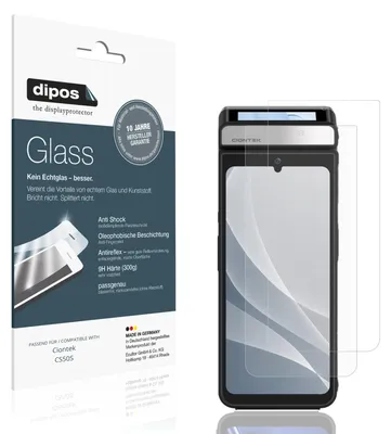 Produktbild von 2x Schutzfolie für Ciontek CS50S matt - Anti-Shock 9H Folie dipos Glass Kunststoffglas