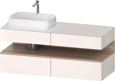 Produktbild von DURAVIT QA4765055840000 QAT KWTU WH Ek. 1400x550x600 Wß Smt