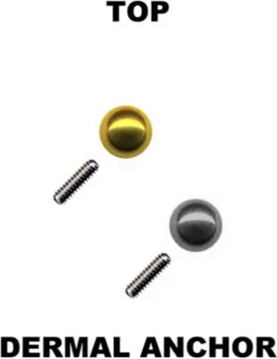 Produktbild von Dermal Anchor Aufsatz: Microdermal Hautanker Piercing Kugel Schwarz