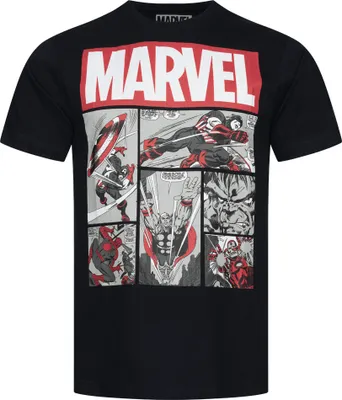 Image de M|MARVEL Heroes Comics T-shirt homme FBMTS301BLK