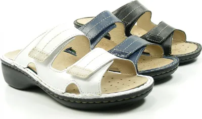 Produktbild von Rohde 5777 Mainz Schuhe Damen Pantoletten Wechselfußbett Weite G, Größe:36 EU, Farbe:Blau