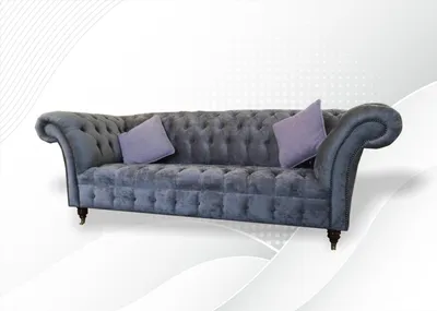Produktbild von Chesterfield 3 Sitzer xxl Polster Sitz Couch Sofa Garnitur Big Couchen Graue Neu