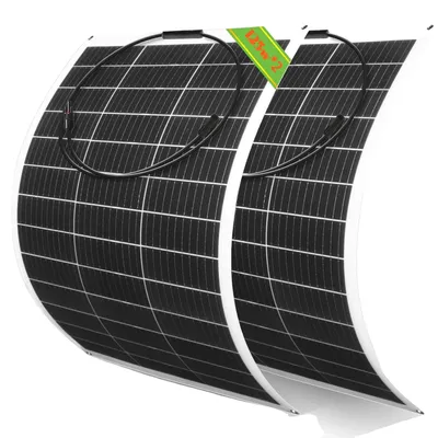 Imagen del producto de Paneles solares flexibles, con una potencia de salida de 125W, fabricados con silicio monocristalino. Panel PET de 250W