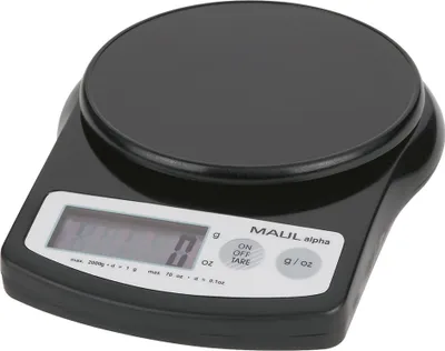 Obrázek produktu pro MAUL Písmenková váha MAULalpha 2 kg baterie černá