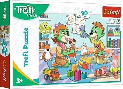 Produktbild von Trefl Puzzle 30 Teile Fröhliche Treflik-Familie 18302