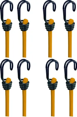 Produktbild von BASI - Gummispannseil 8er Set - GSS - Gelb - mit Doppelhaken - Länge 1000x8 mm - Zurrkraft 40 kg -  4x0004-0303