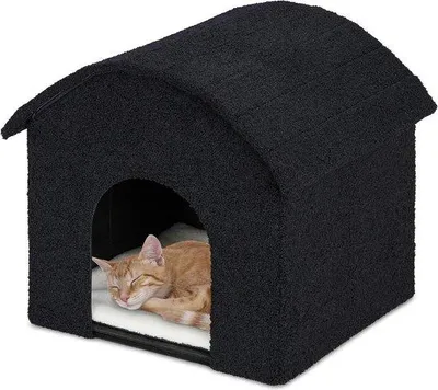 Image de Maison pour chat pliable, 44 x 48 x 41 cm, noir