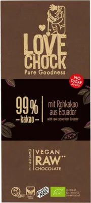 Produktbild von Lovechock Lovechock Extreme Dark 99 % Kakao -- 70g