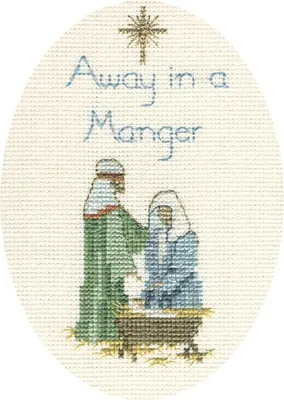 Produktbild von Bothy Threads wenskaart kruissteek set "Geboorte", 9x13.3cm, dwcdx21, telpatroon