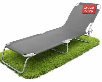 Image de Lit de camping pliable, capacité de charge de 150 kg, couleur gris foncé