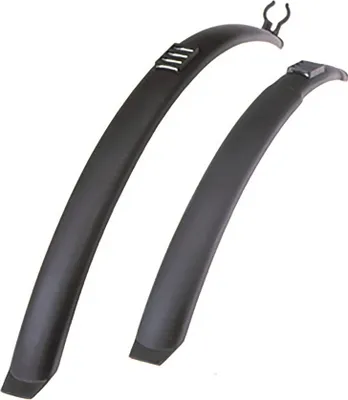 Produktbild von Prophete Steck-Schutzbleche, Set vorne & hinten, 24-29 Zoll, Kunststoff, schwarz, flexibel & abnehmbar, nicht für Full-Suspension