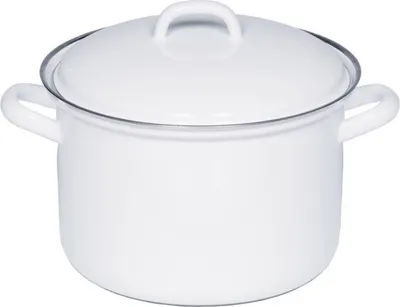 Immagine prodotto di Riess Classic pentola per carne con coperchio Ø16cm smalto bianco