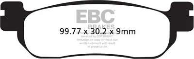 Zdjęcie produktu dla Klocki hamulcowe EBC SFA275 skuterowe (kpl. na 1 tarcze)
