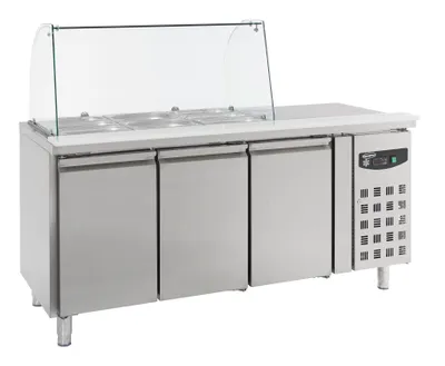 Obrázok produktu pre Chladiaca vitrína so sklom, 3 dvere