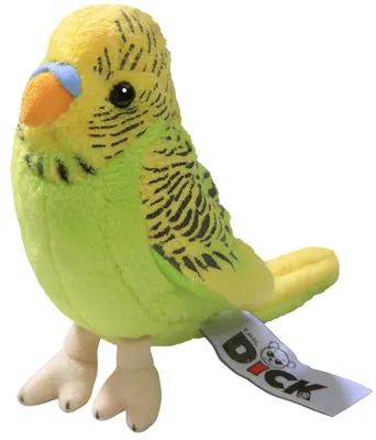 Immagine prodotto di Uccello budgie Carl Dick, verde con qualche sfumatura gialla, circa 13 cm 2823004 peluche, peluche, peluche