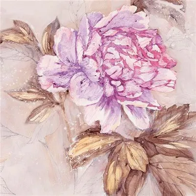 Produktbild von 20 Servietten Laura - Vintage Pfingstrose 33x33cm