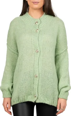 Produktbild von Reichstadt Relaxed Fit Strickjacke Oversized-Look 25RSW068 Mint One Size
